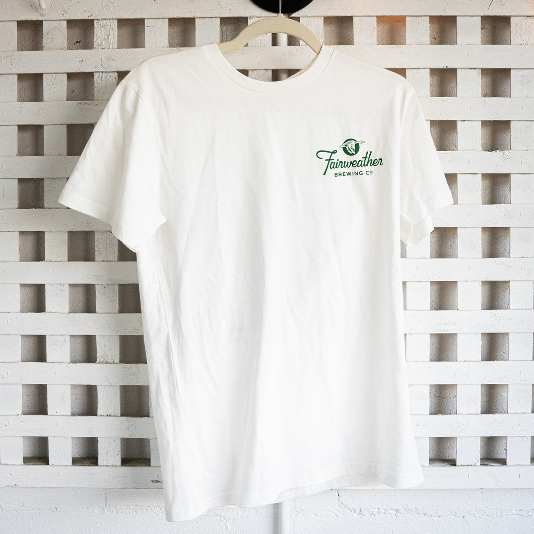 Logo Tee | White w/ Green