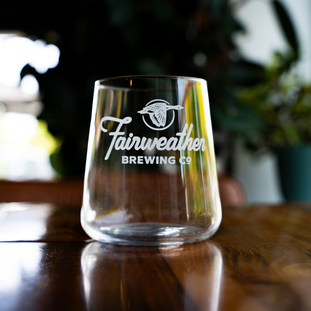 12oz Logo Glass